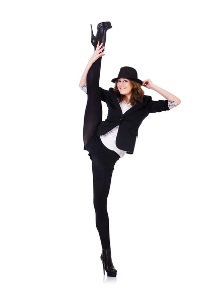 Woman dancer dancing modern dances — Stock Photo, Image