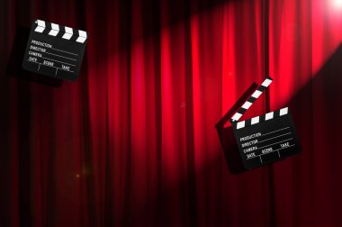Film clapper tahta perde karşı