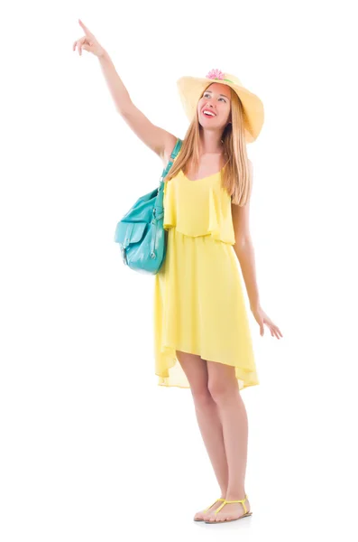 Mujer joven preparándose para las vacaciones —  Fotos de Stock