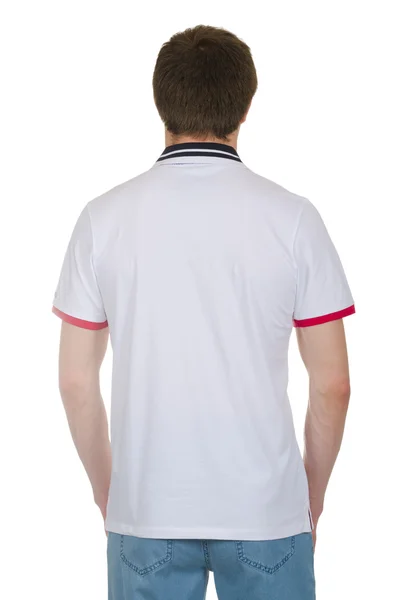 Man t-shirt isolerad på vit bakgrund — Stockfoto