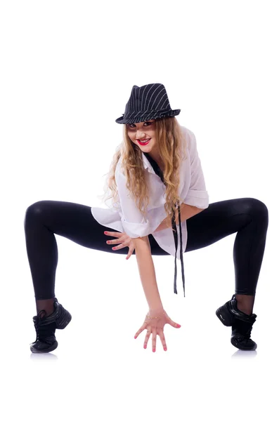 Woman dancer dancing modern dances — Stock Photo, Image