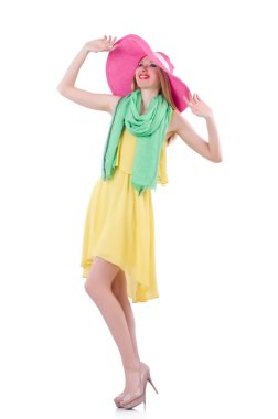 Genç çekici kadın yaz tatiline hazır.