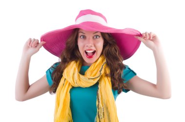 kız yaz tatili için hazırlanıyor