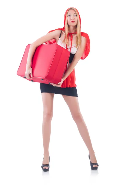 Mujer joven preparándose para las vacaciones —  Fotos de Stock