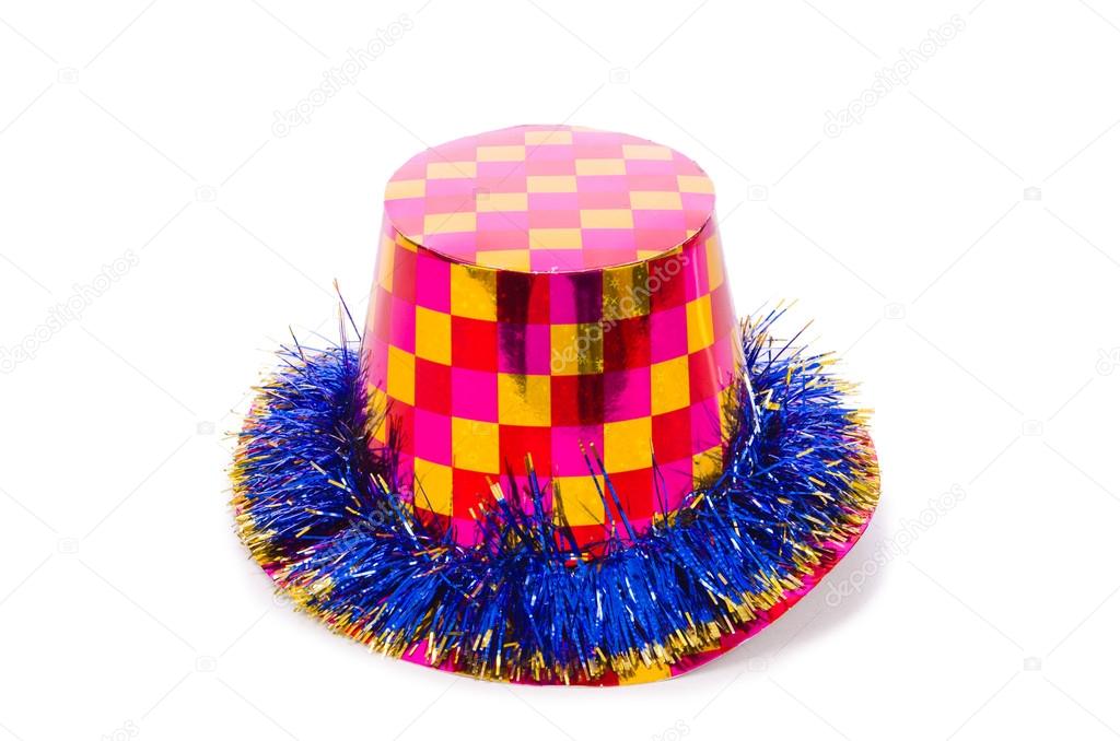 Party hat isolated on white background