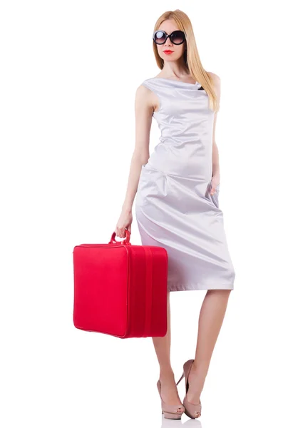 Young woman preparing for vacation — Stock Photo, Image