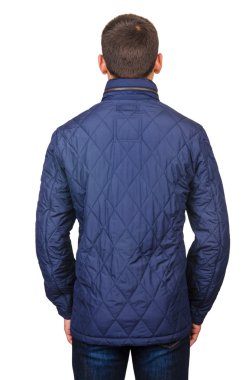 üzerinde beyaz izole erkek ceket