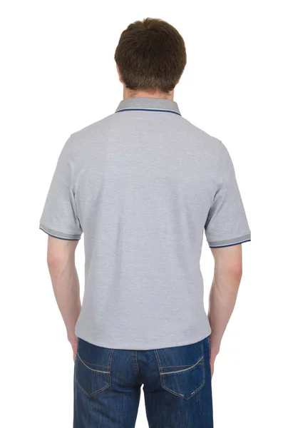 T-shirt maschile isolata sullo sfondo bianco — Foto Stock