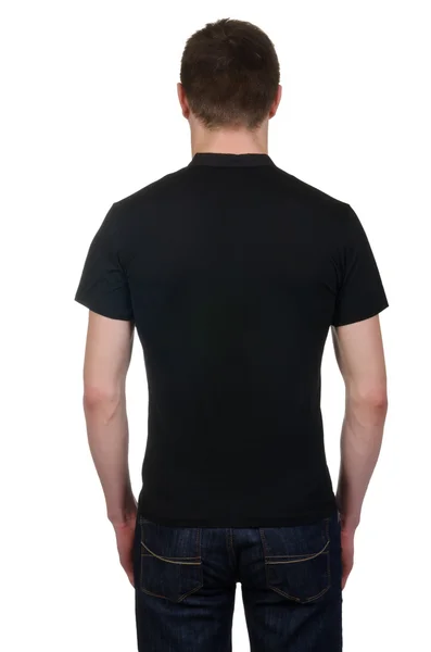 Male t-shirt isolated on the white background — Stock Photo, Image