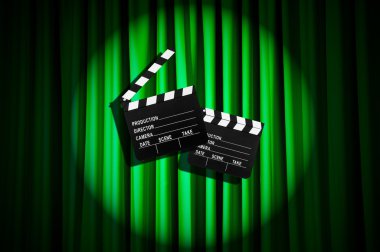 Film clapper tahta perde karşı