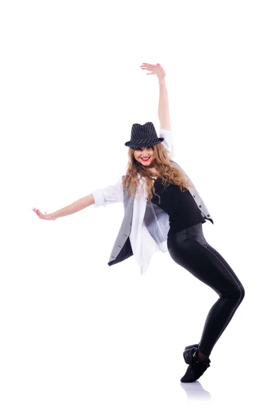 Woman dancer dancing modern dances — Stock Photo, Image