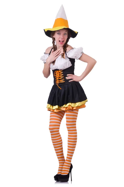 German girl in traditional festival clothing — Stock Photo, Image