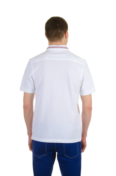 T-shirt homme isolé sur fond blanc — Photo