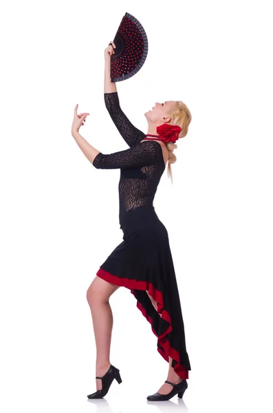 Bailarina bailando bailes tradicionales — Foto de Stock