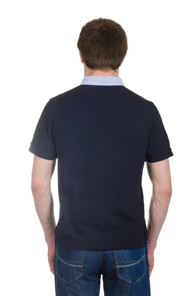 Чоловіча футболка ізольована на білому тлі — стокове фото