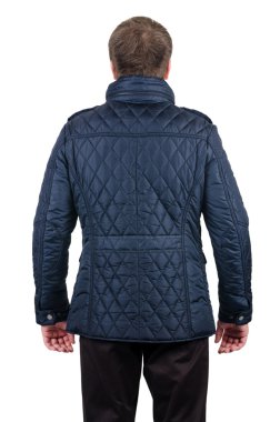 üzerinde beyaz izole erkek ceket