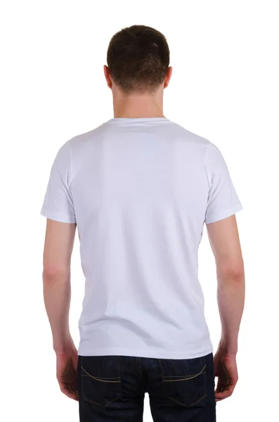 Camiseta masculina aislada sobre fondo blanco —  Fotos de Stock