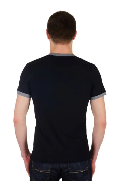 Pánské tričko izolované na bílém pozadí — Stock fotografie