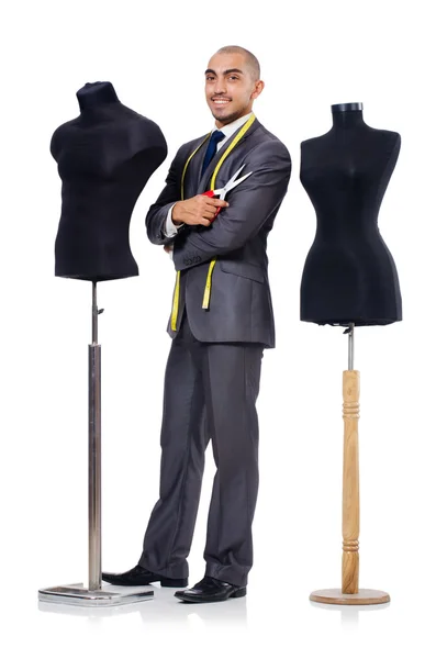 Tailor isolated on the white background — Stock Photo, Image