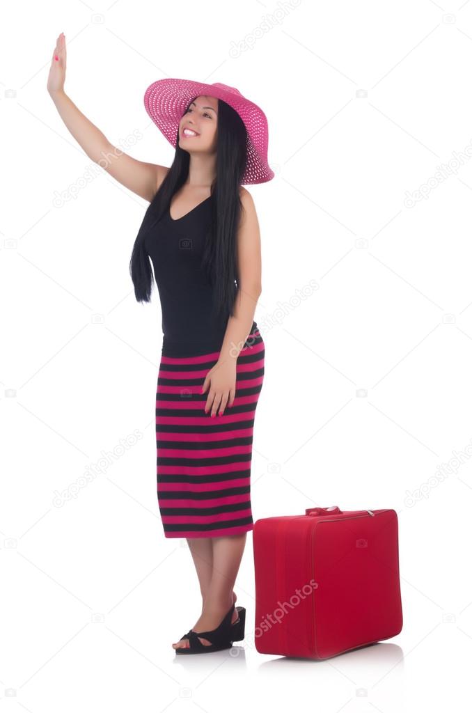 Young woman preparing for vacation