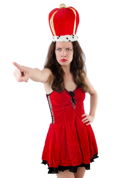 Woman with crown — Stock Photo, Image