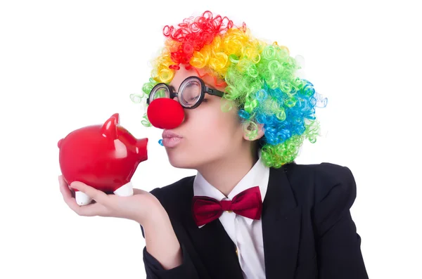 Geschäftsmann-Clown — Stockfoto