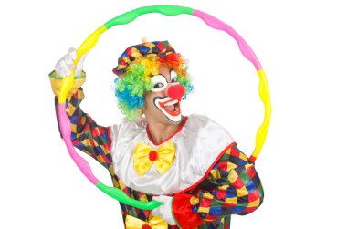 Hula hoop ile palyaço