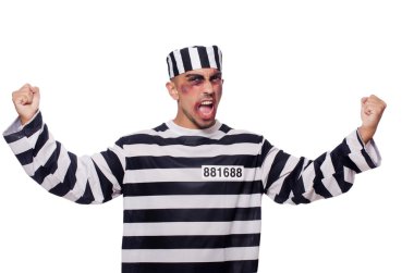 beyaz üzerine kötü yaralar mahkumla