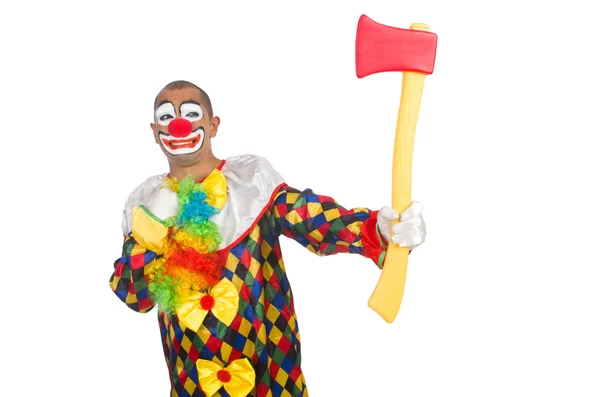 Clown con ascia — Foto Stock