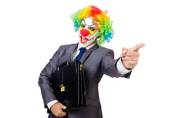 Affärsman clown — Stockfoto