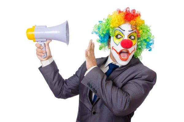 Affärsman clown — Stockfoto