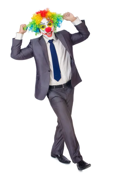 Affärsman clown — Stockfoto