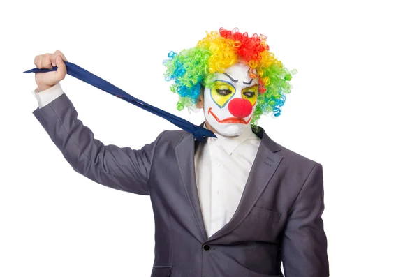 Affärsman clown — Stockfoto