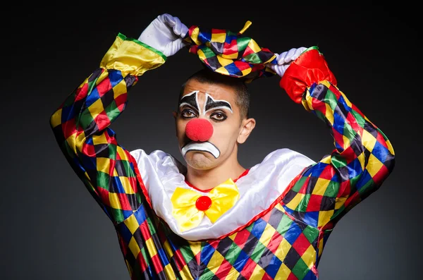 Sad clown — Stock Photo, Image