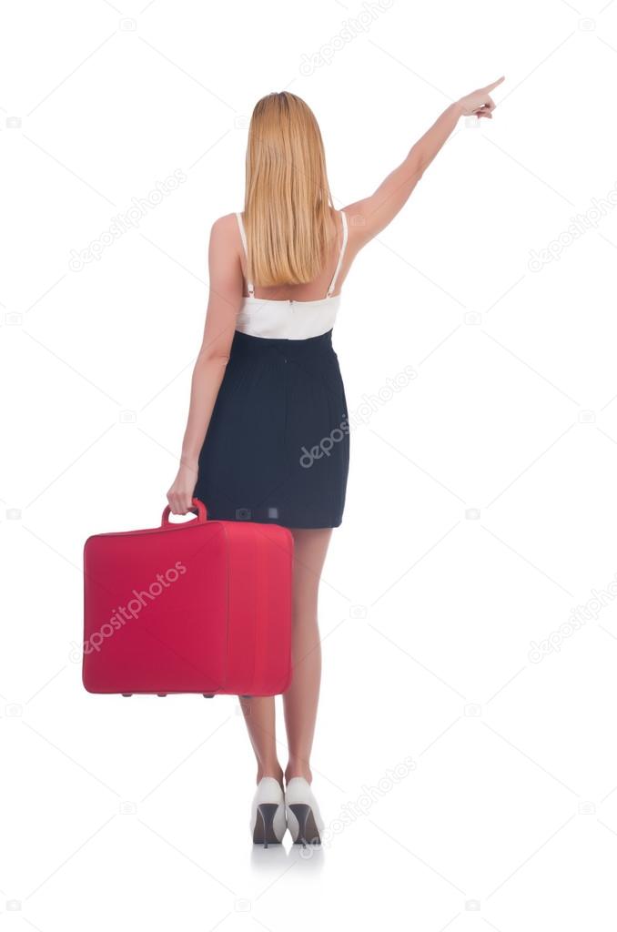 Young woman preparing for vacation