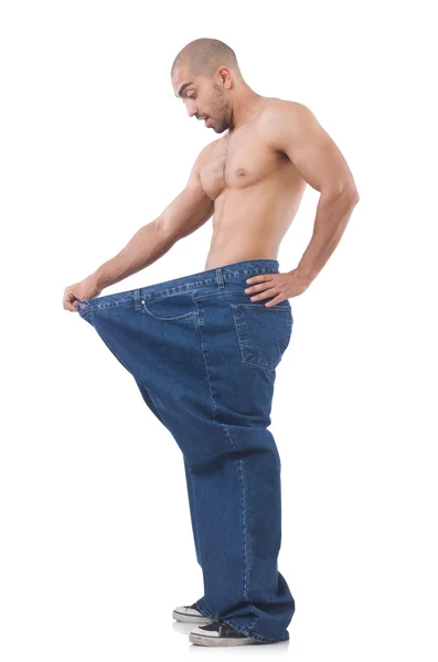 Muž v dietě — Stock fotografie