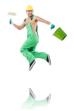 ressam yeşil tulumu