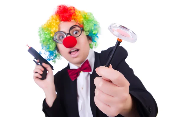 Podnikatelka klaun — Stock fotografie