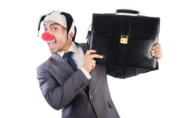 Affärsman clown — Stockfoto