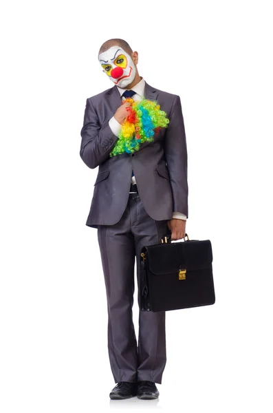 Affärsman clown — Stockfoto