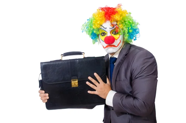 Affärsman clown — Stockfoto