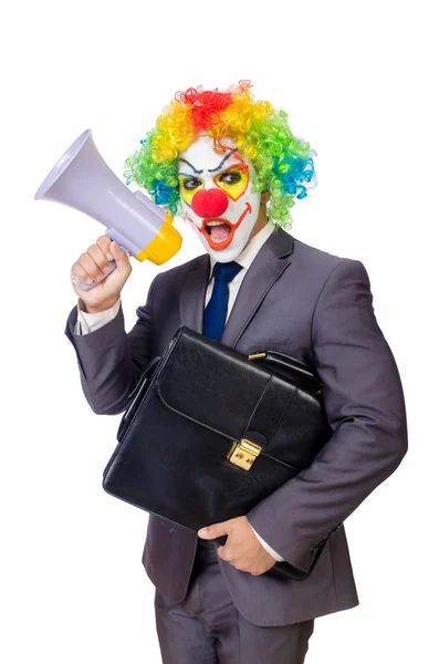 Affärsman clown — Stockfoto