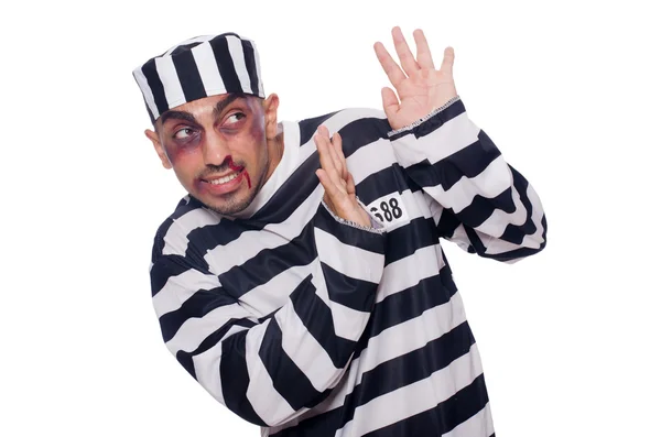 Prisoner with bad bruises — Stock Photo, Image