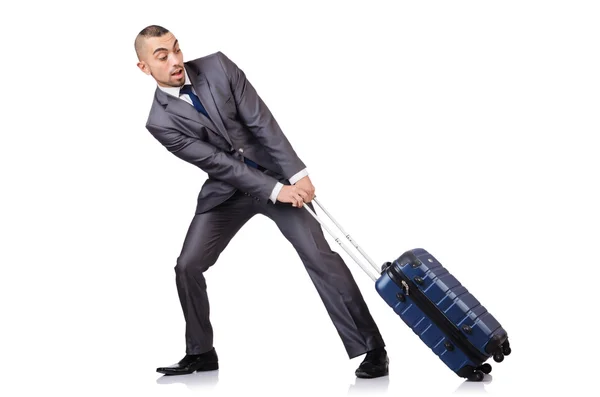 Бизнесмен с багажом — стоковое фото