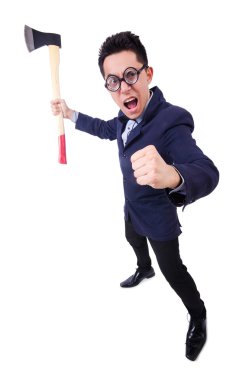 balta ile komik iş adamı