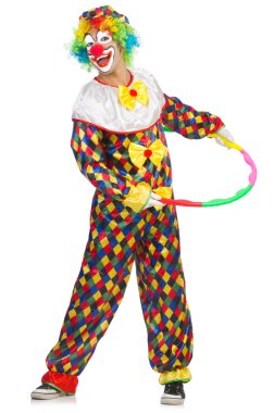 Hula hoop ile palyaço