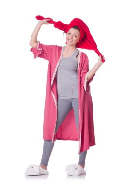 duş aldıktan sonra ev kadını