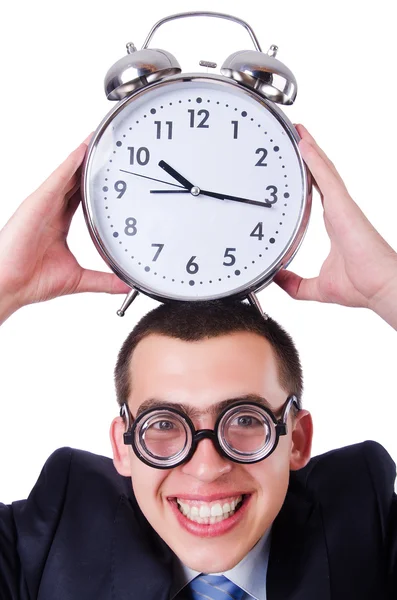 Geschäftsmann mit Uhr — Stockfoto