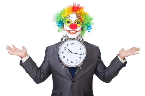 Zakenman clown — Stockfoto