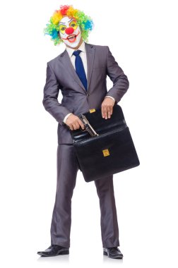 silah ile işadamı palyaço